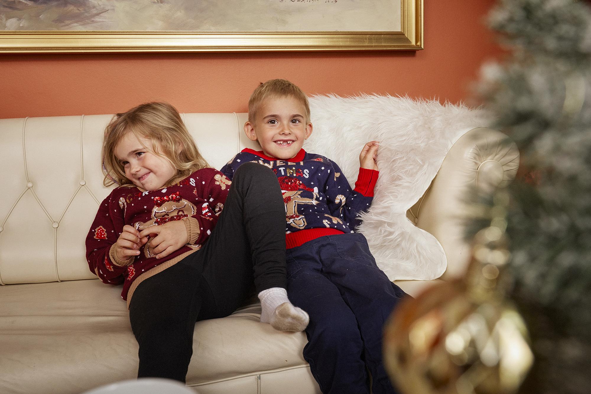julesweater grå