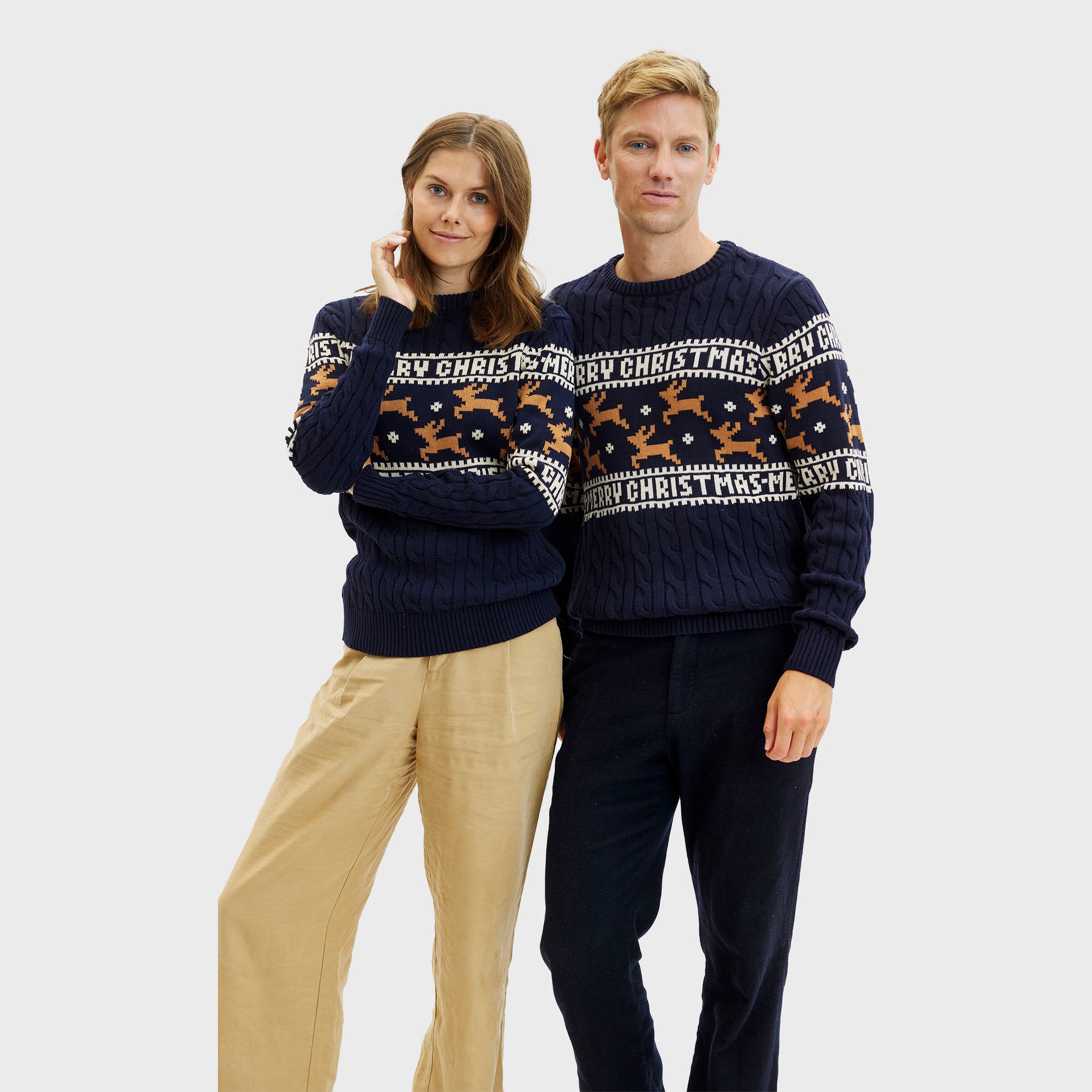 Den Elegante Julesweater Blå
