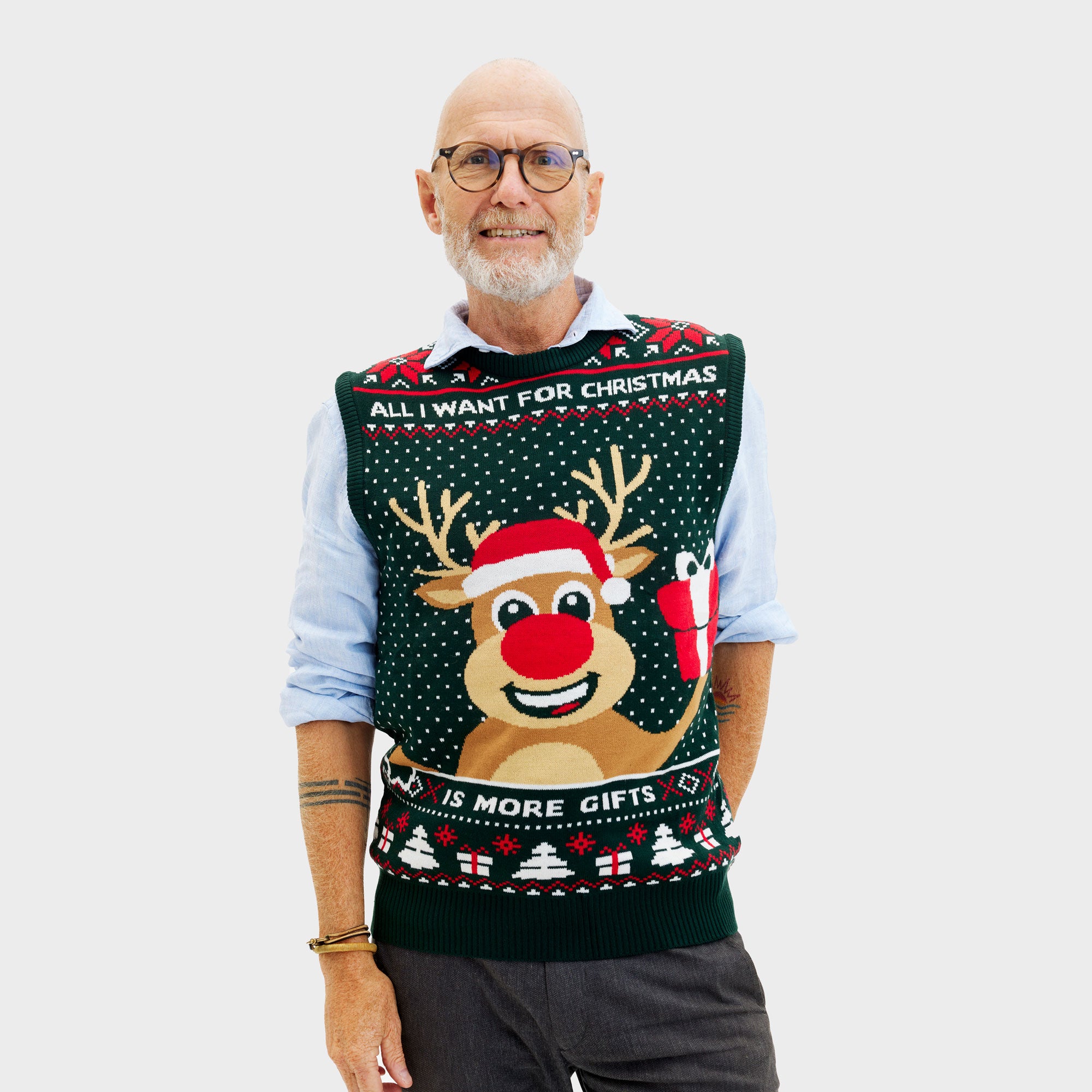 Rudolphs Christmas Vest - Herre