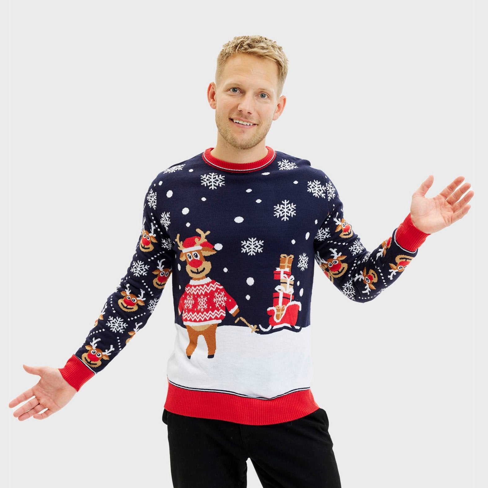 The Bringing Christmas Gifts Sweater - Herre