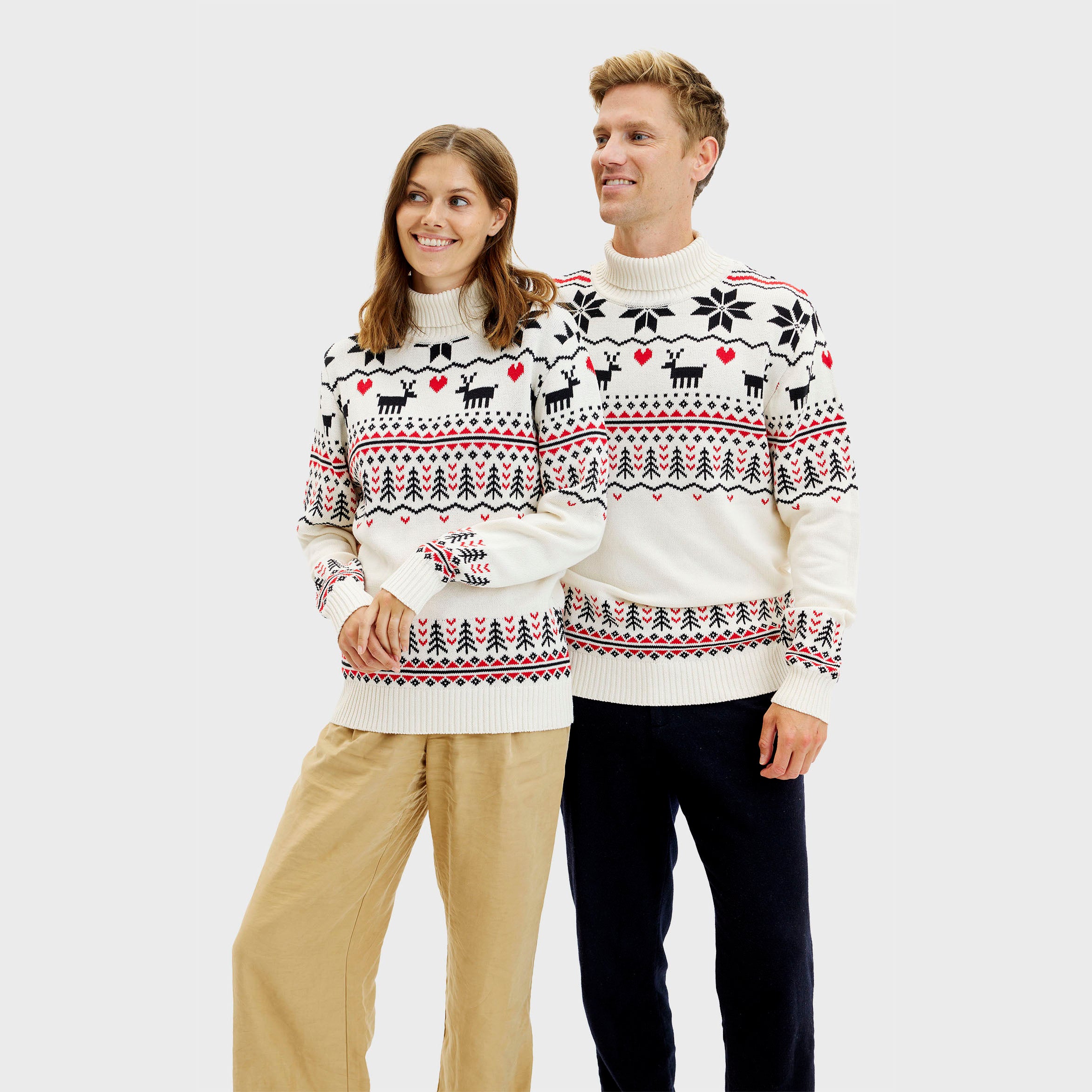 The Greenlandish Christmas Sweater i hvid