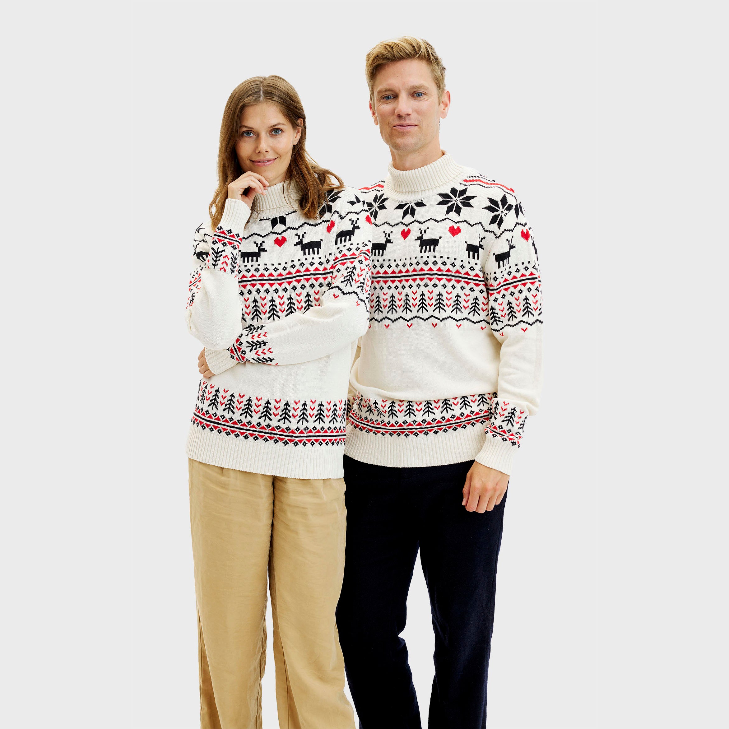The Greenlandish Christmas Sweater i hvid
