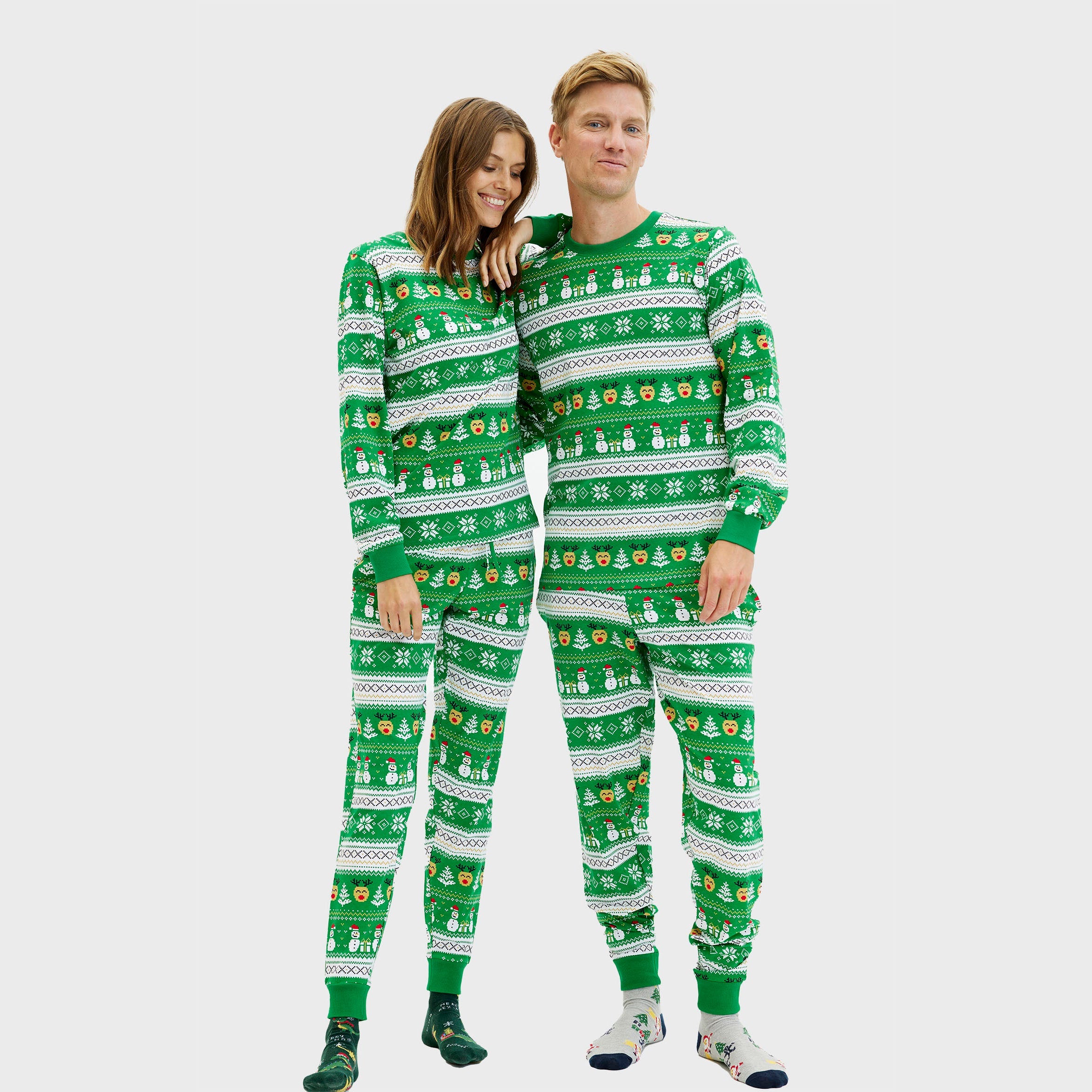 Ultimative julepyjamas grøn - Herre.