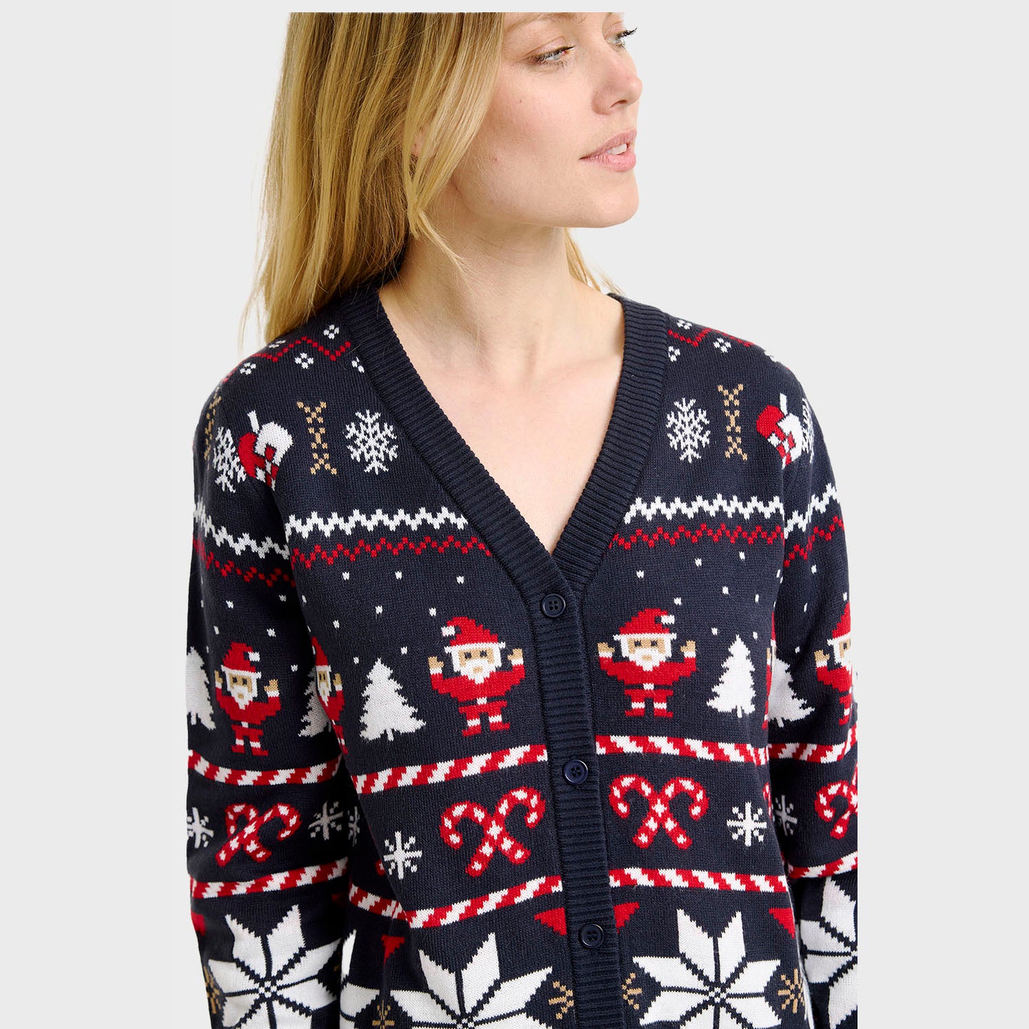 Santa's julecardigan- Dame