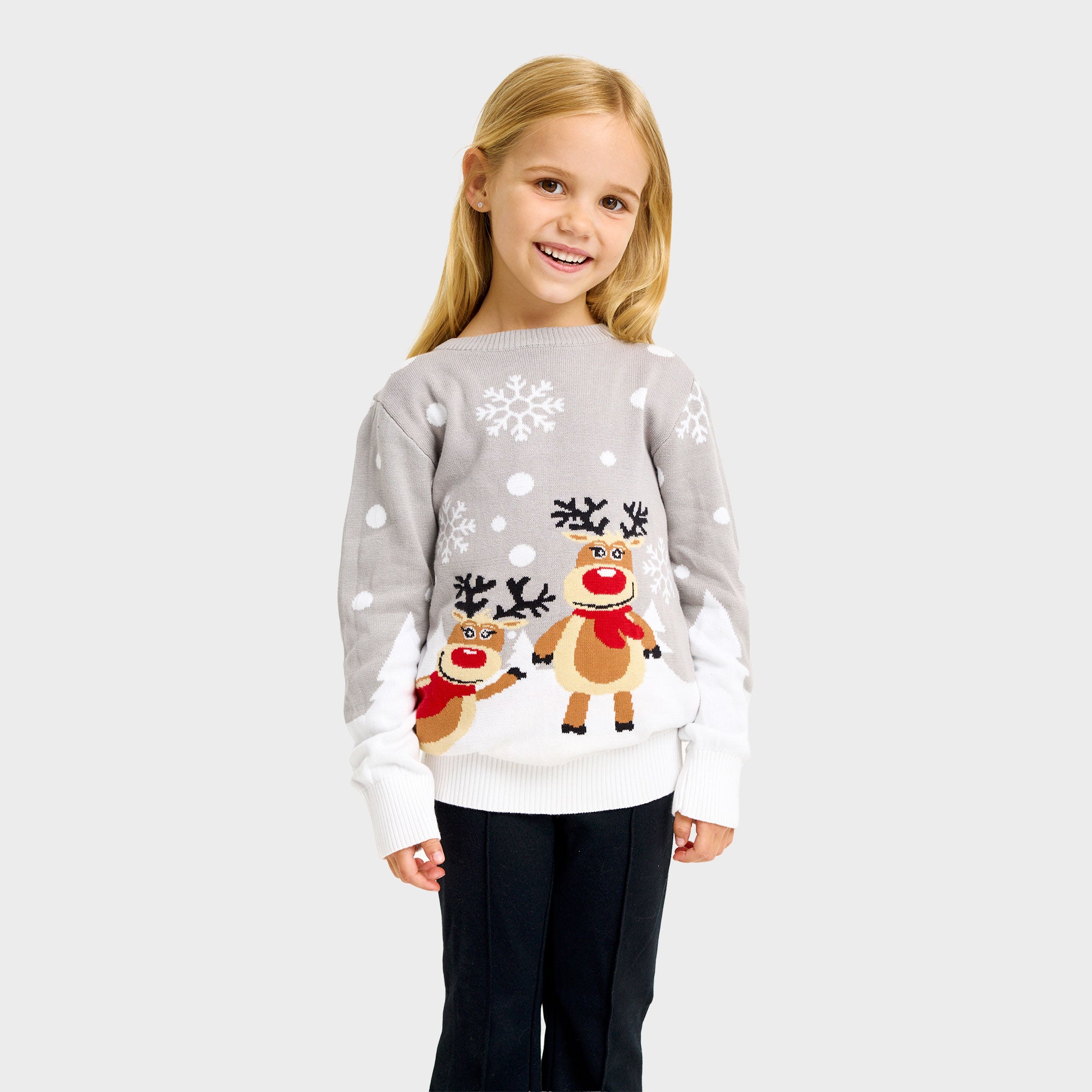 Cute Julesweater i grå til børn