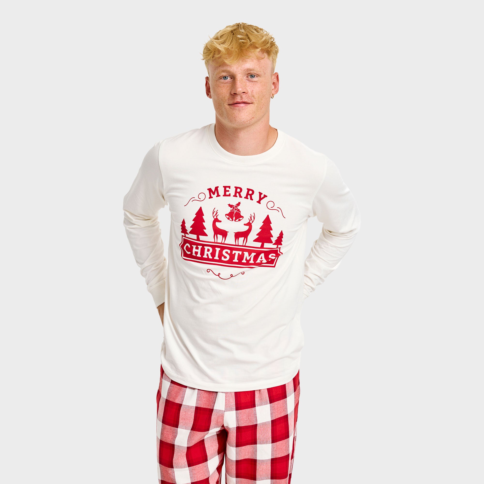 The Merry Christmas Pyjamas Top - Herre