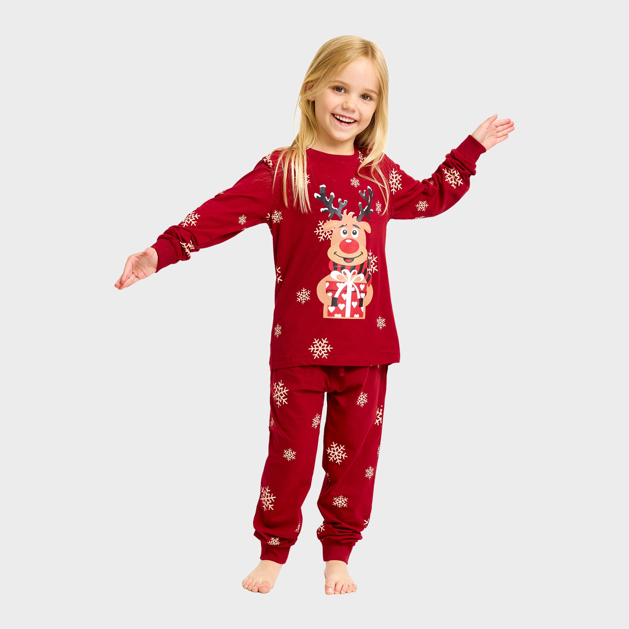 Rudolfs Cute Pyjamas Rød til børn
