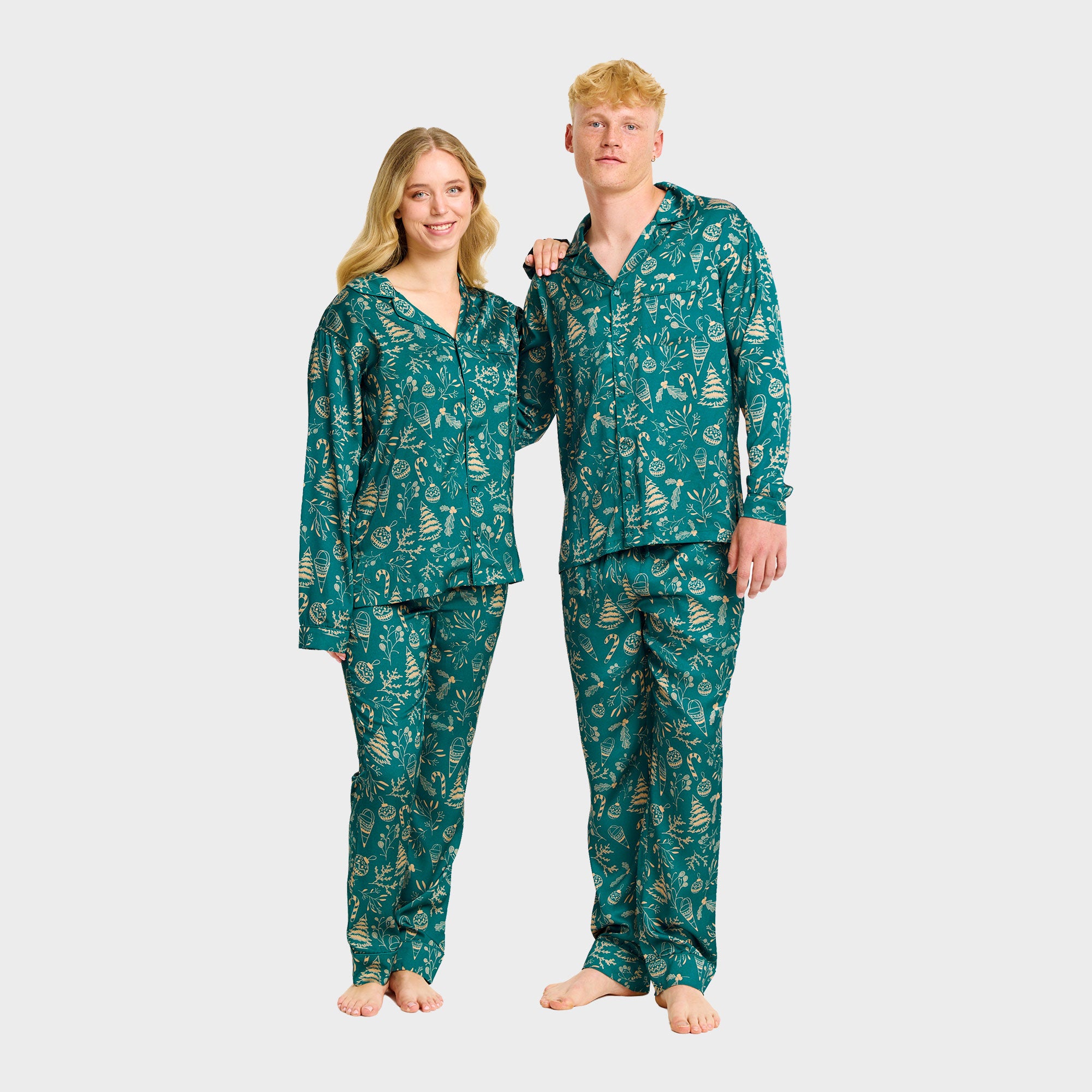 Den begavede satin pyjamas - Dame
