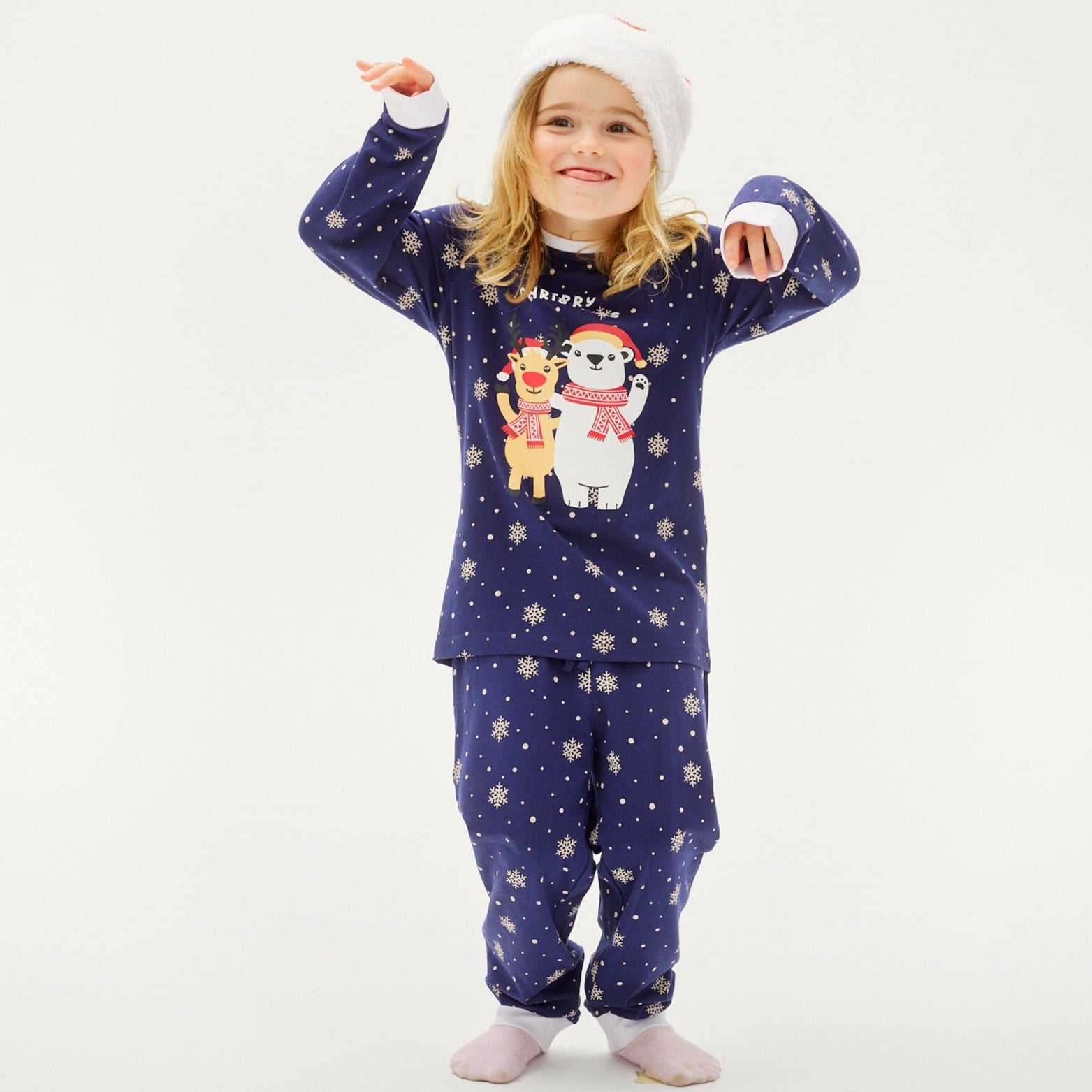 Best Friends Christmas Pyjamas i blå til børn