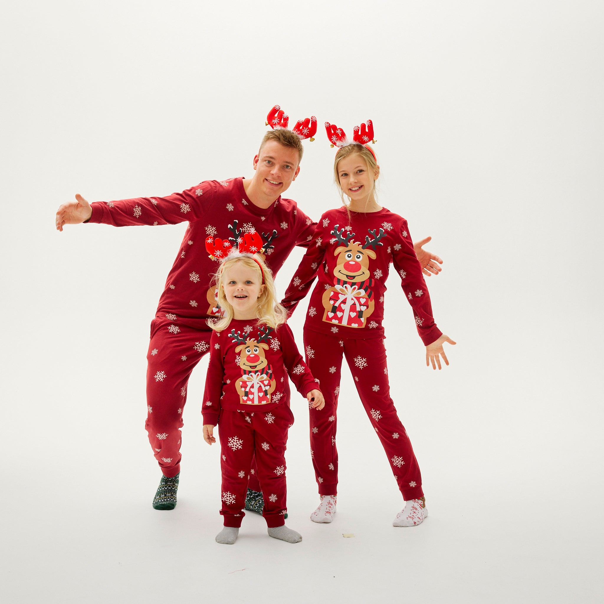 Rudolfs Cute julepyjamas Rød til herre