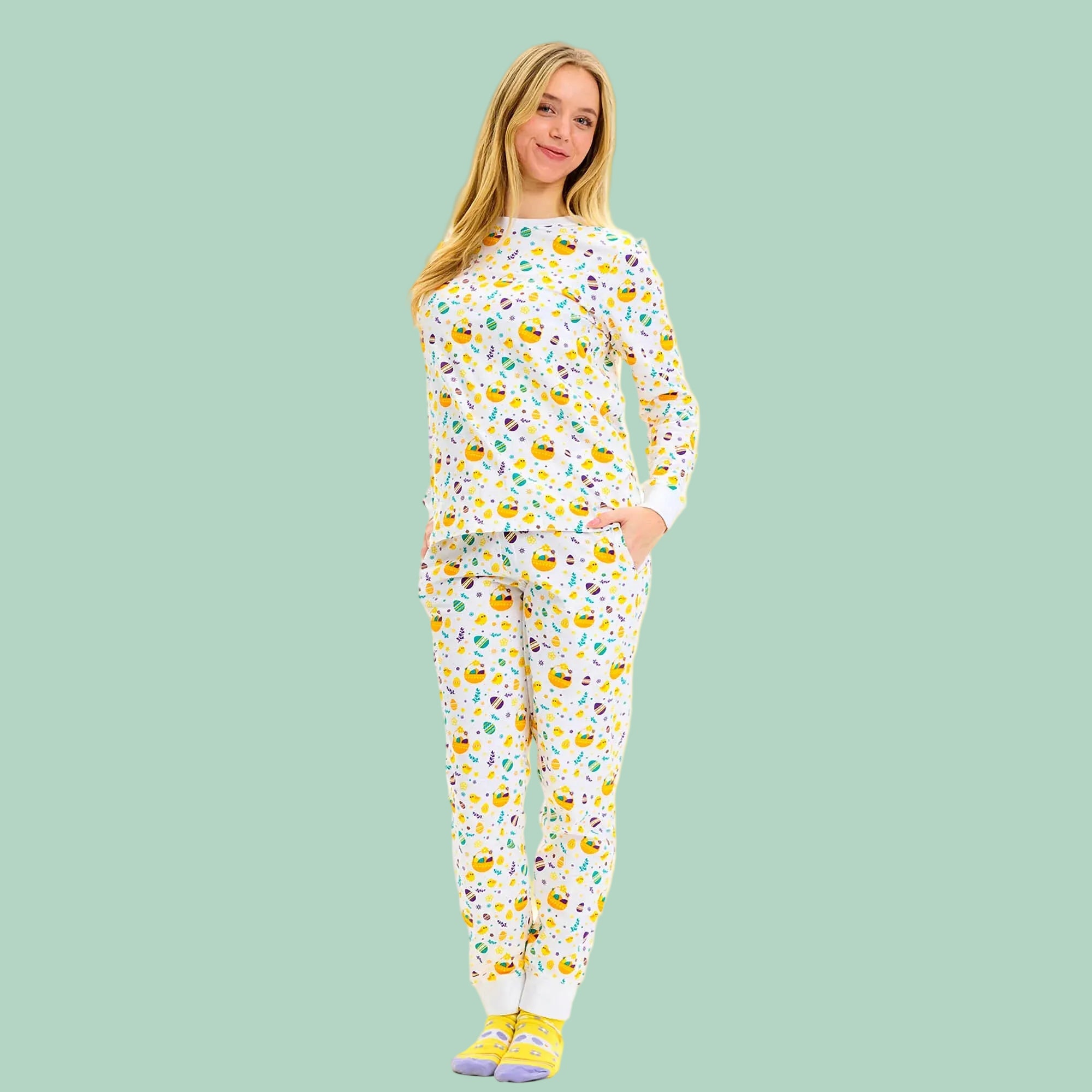 Påskekyllingens Påskepyjamas - Dame.