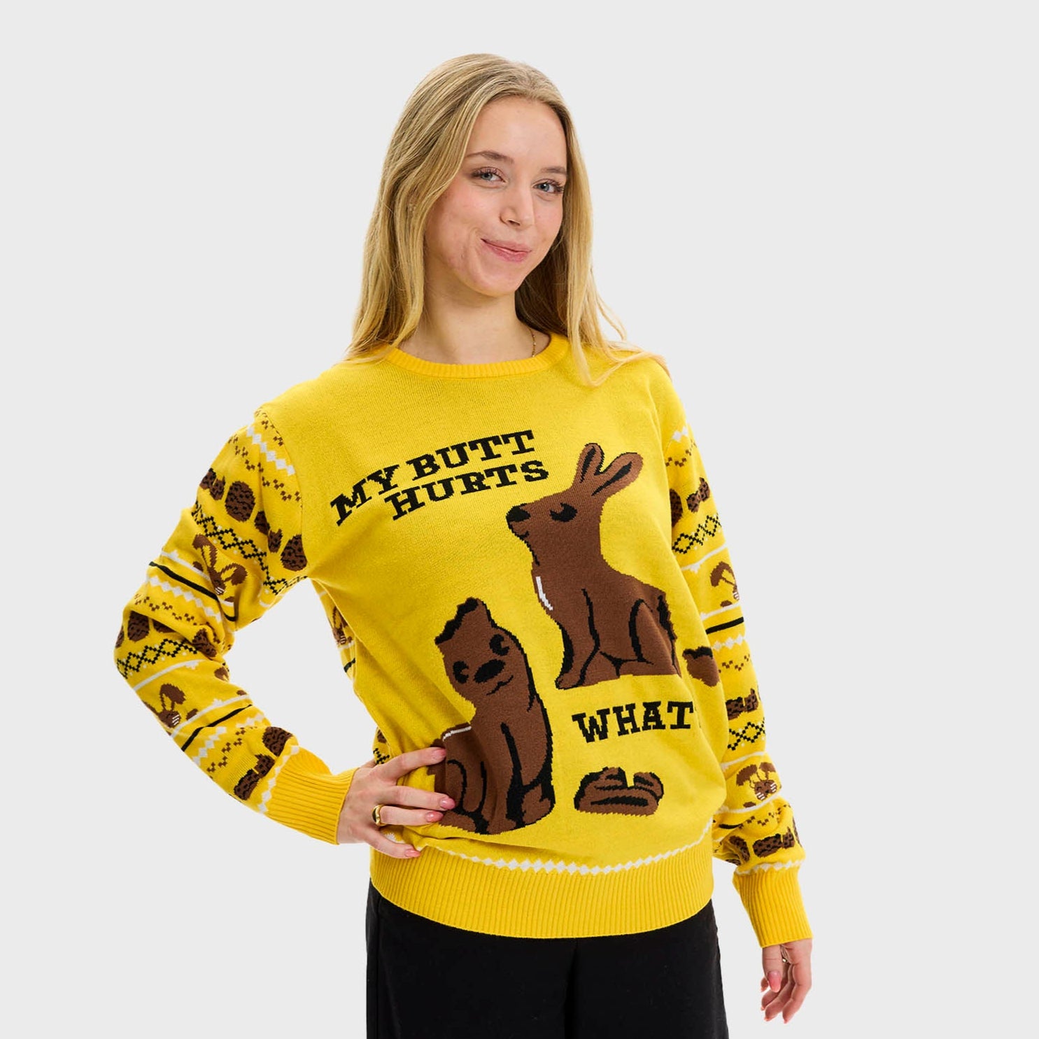 Påskekaninens påskesweater - Dame