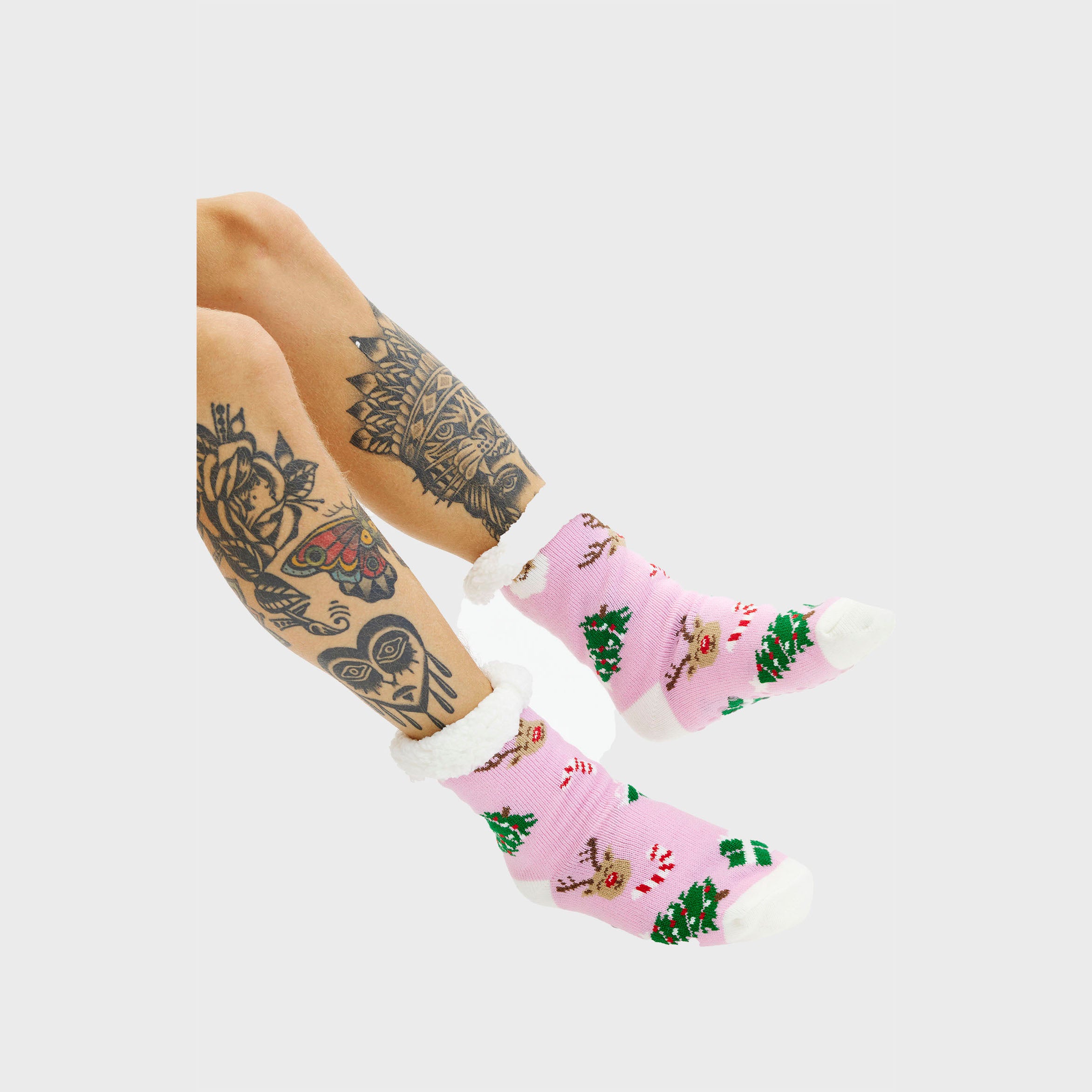De pink julesokker