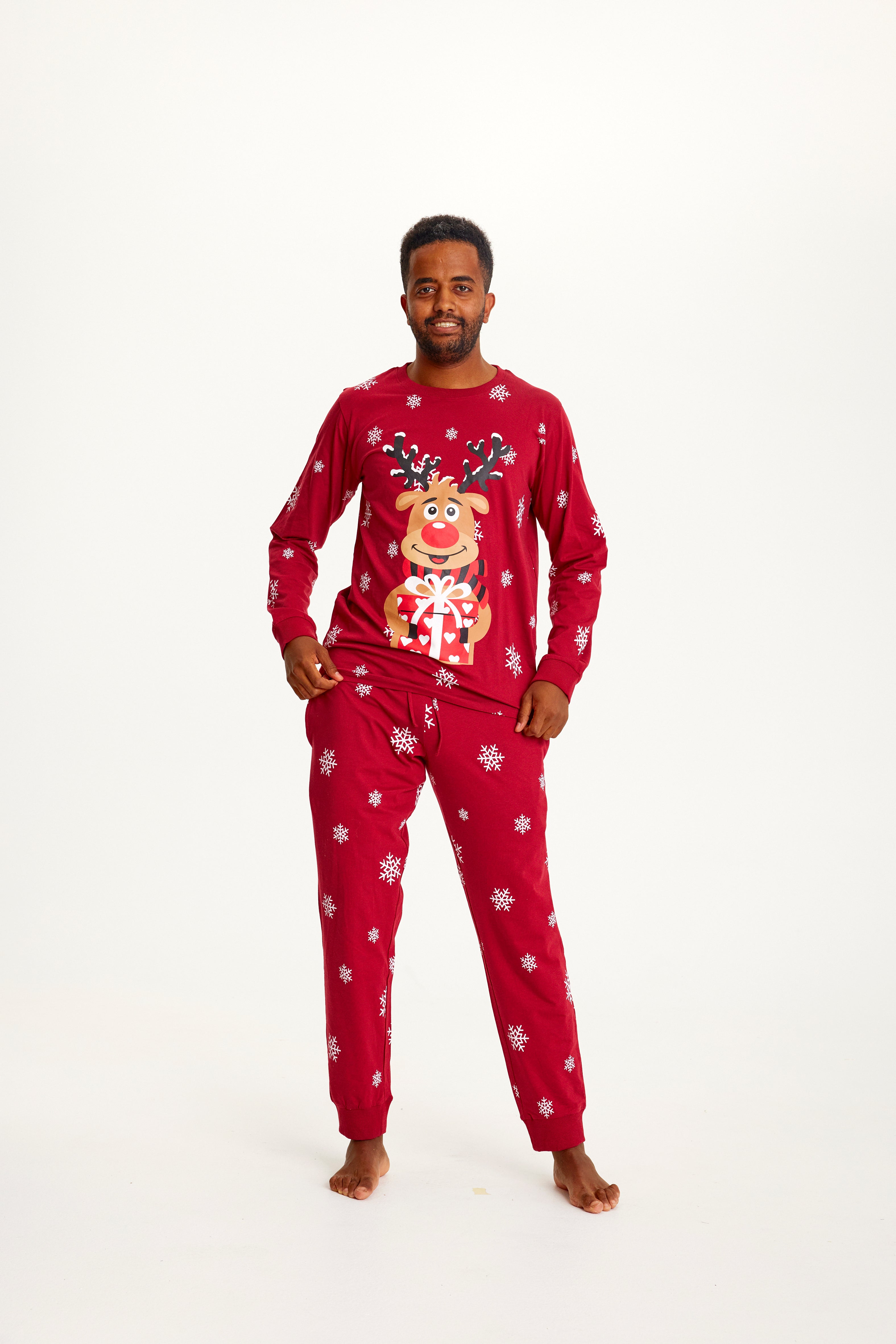 Rudolfs Cute julepyjamas Rød til herre