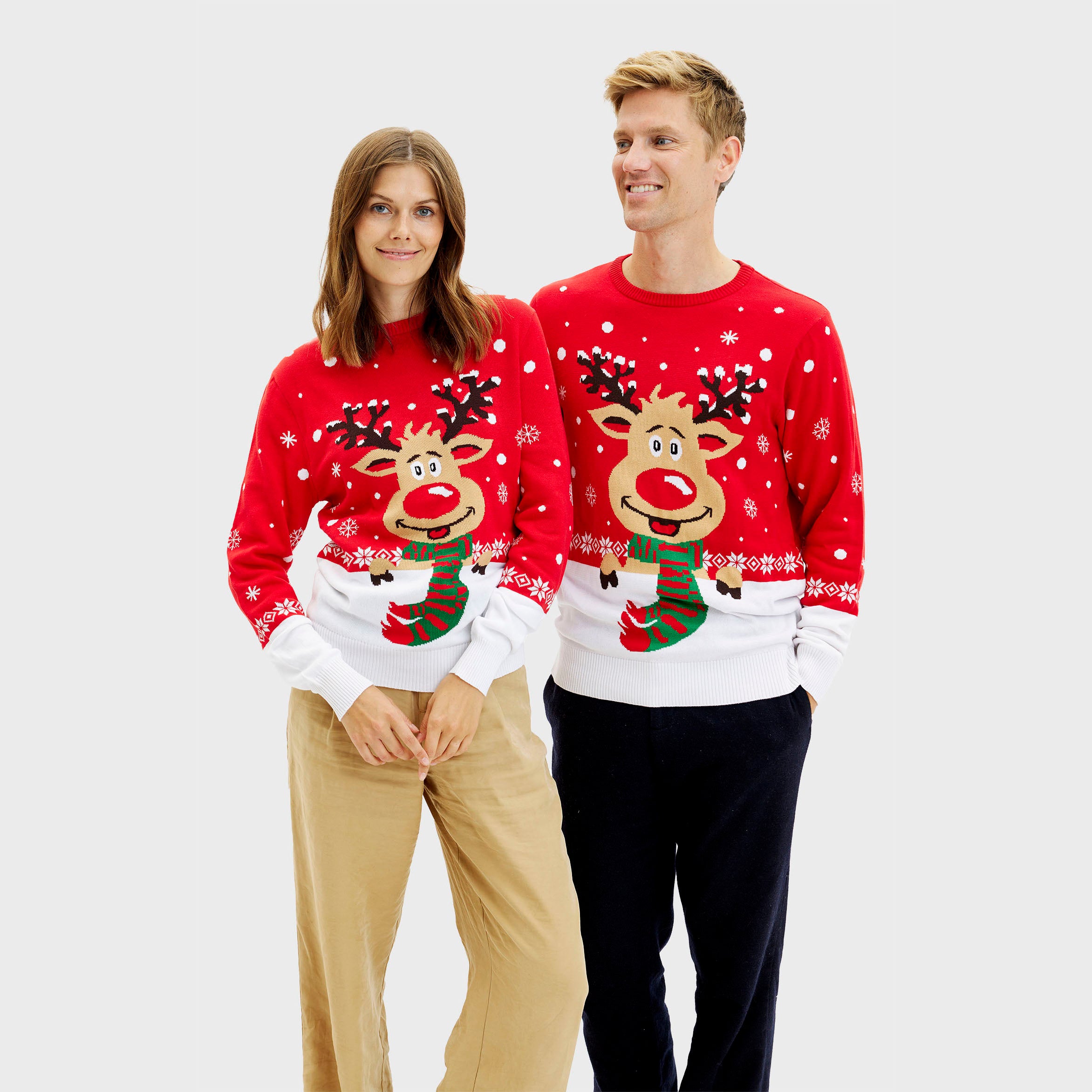 Rudolfs Julesweater Rød til dame