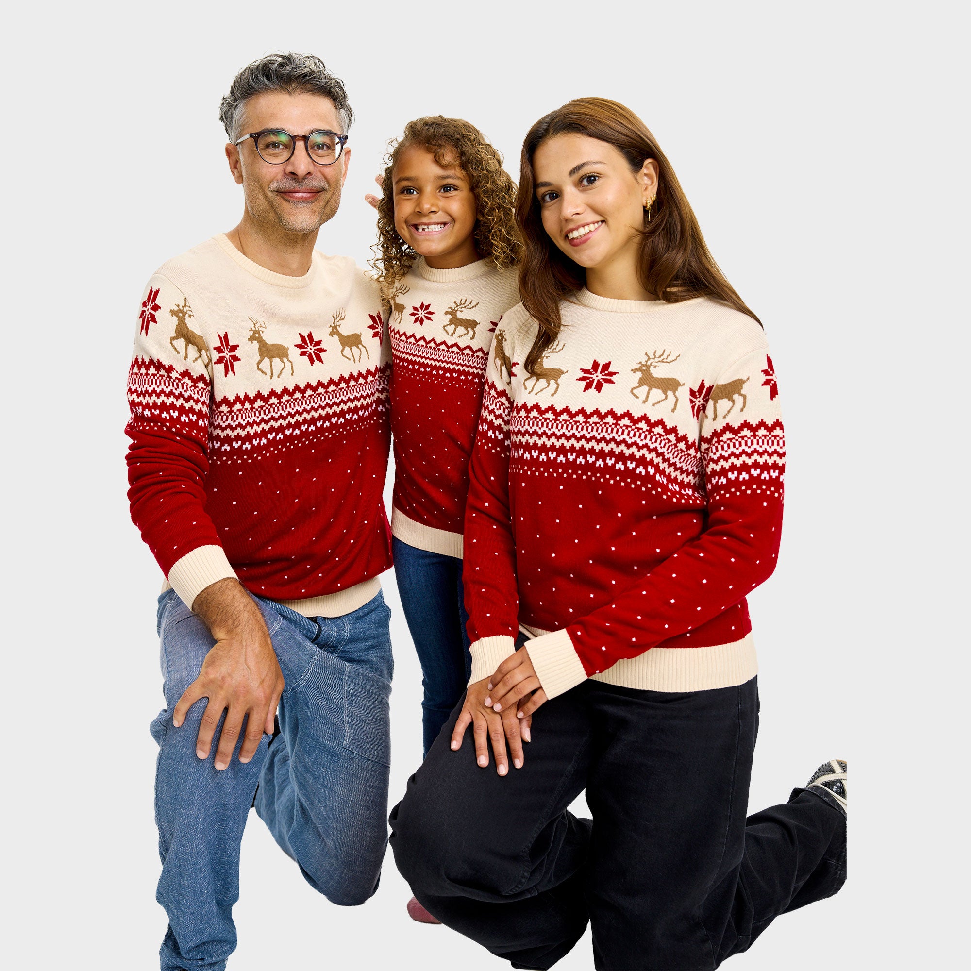 Den perfekte julesweater i rød til herre