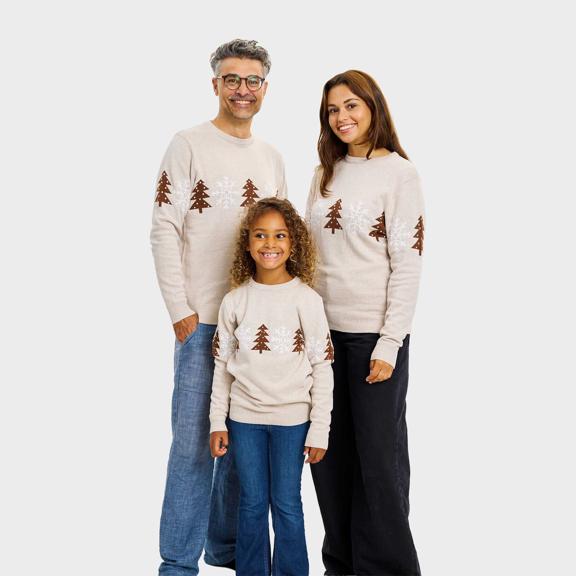 Den beige vintersweater til dame