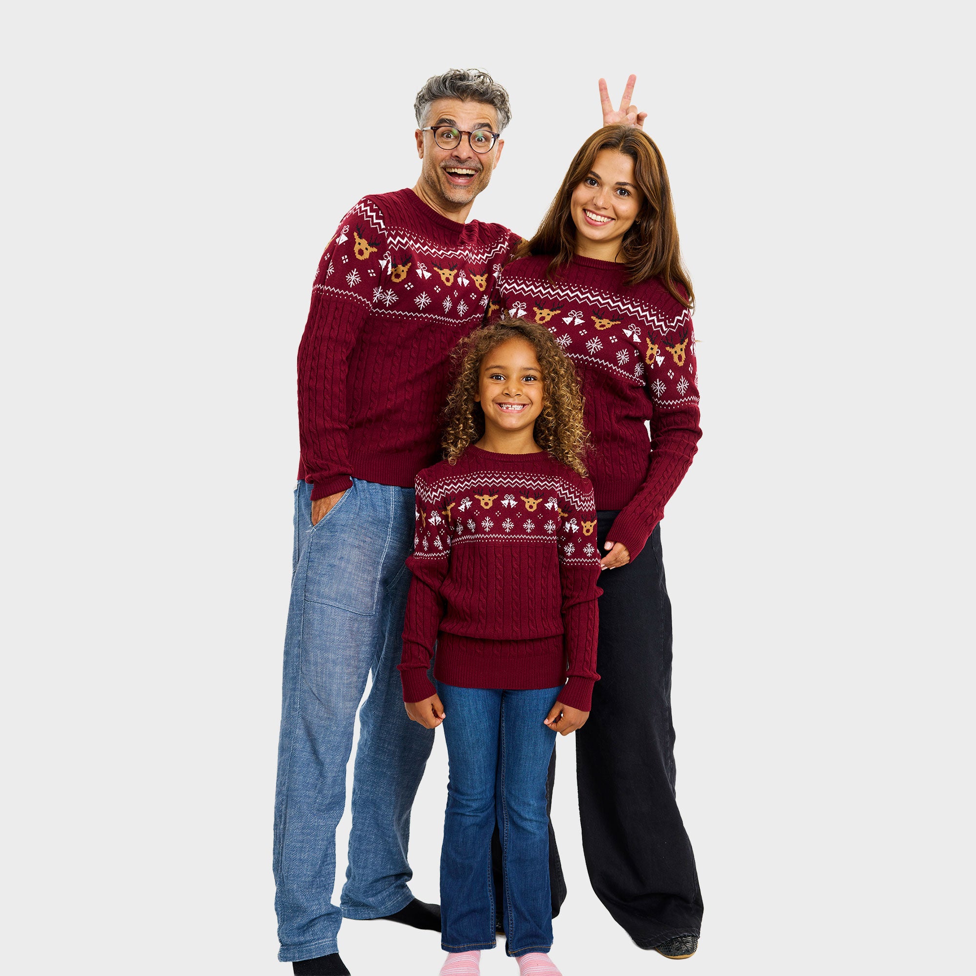 Den bordeaux julesweater til herre