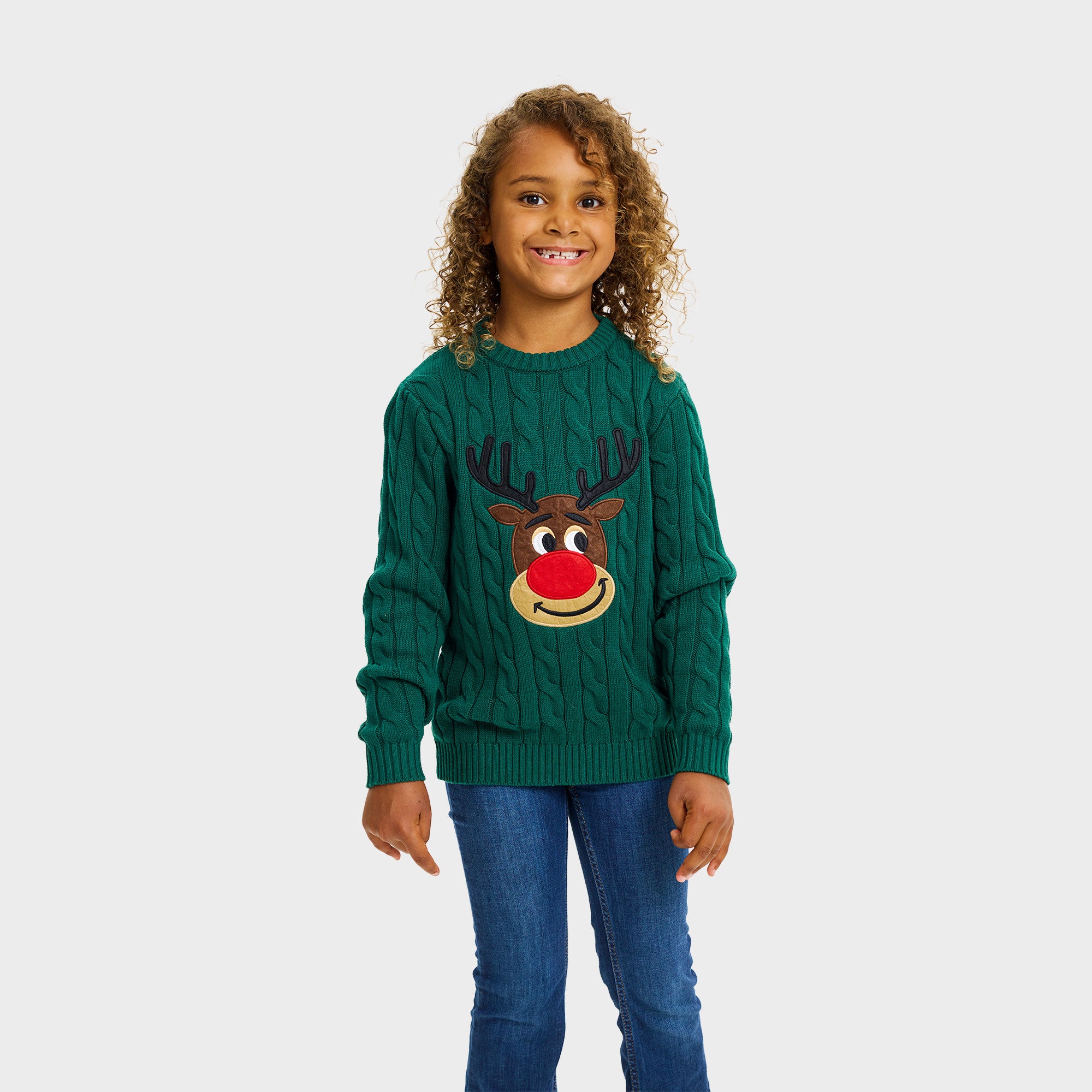 The Mark julesweater i grøn til børn