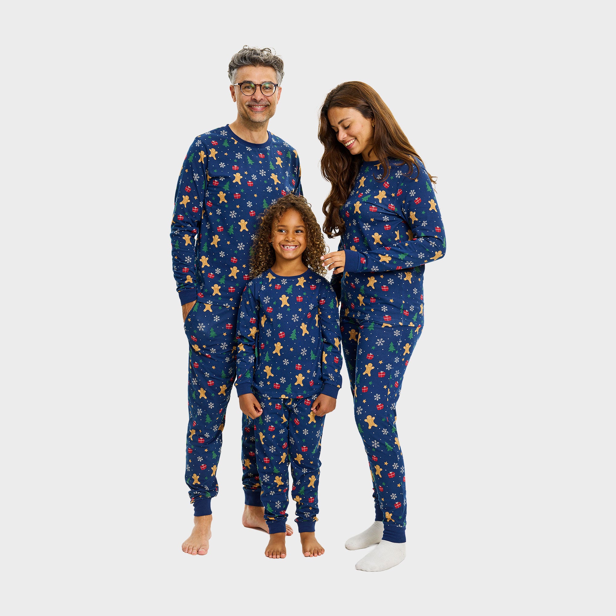 The gingerbread julepyjamas Navy til herre