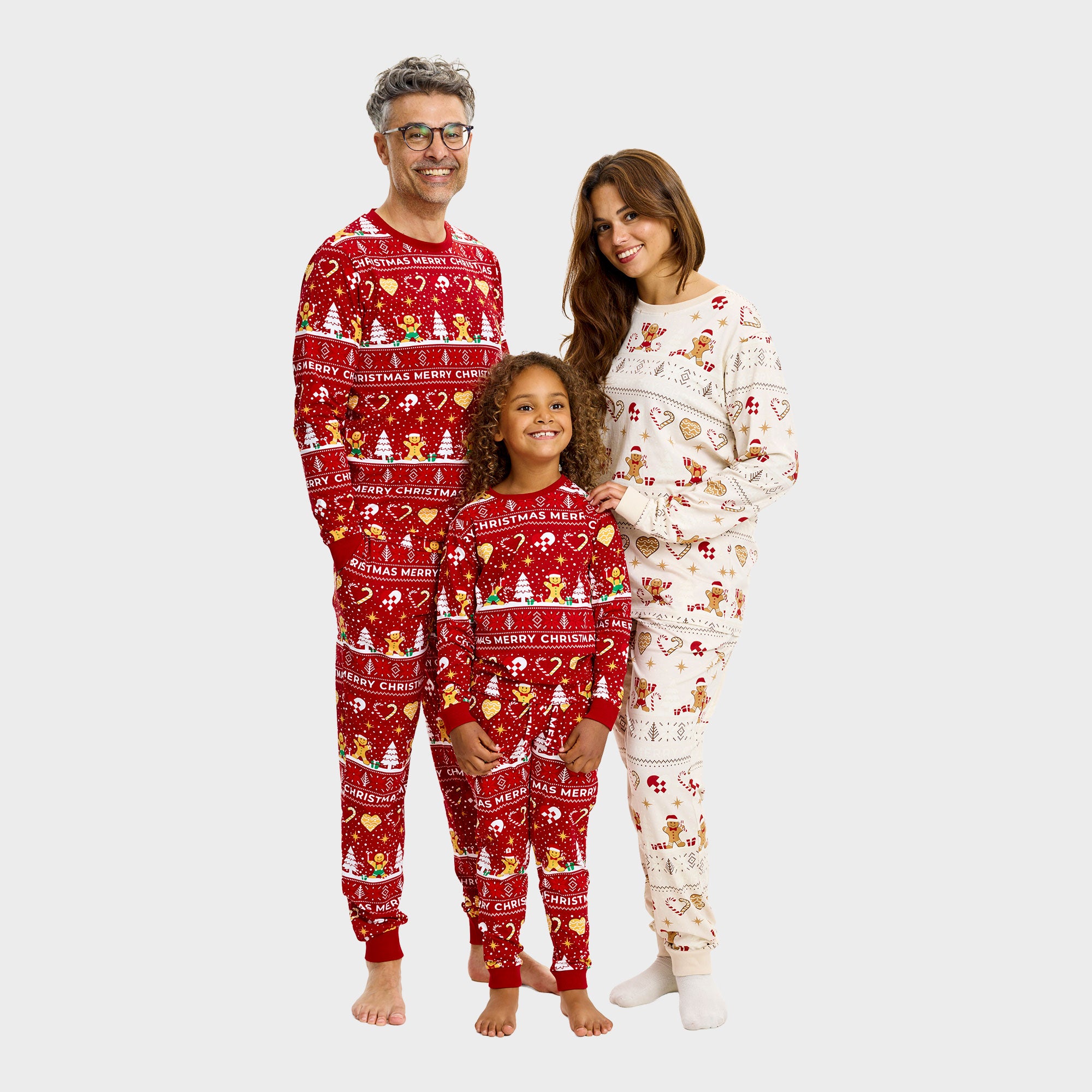 Christmas Cookie julepyjamas rød til børn