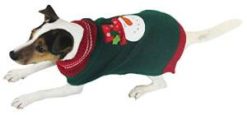 Julesweater til hunde i grøn